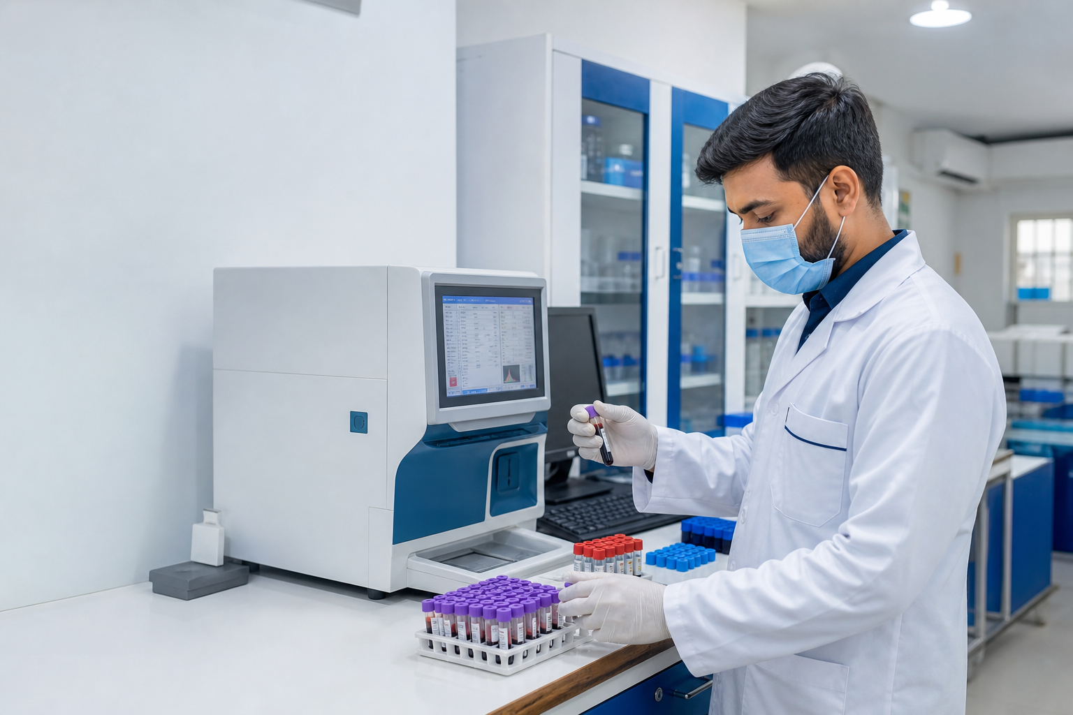 Pet blood tests in Dhaka. Hematology & blood cell assessment.