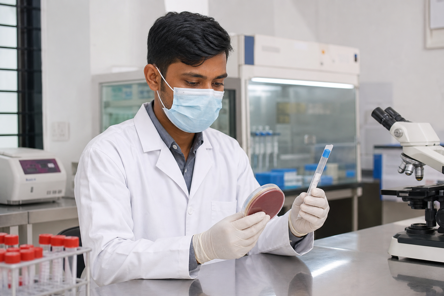 Pet microbiology testing in Dhaka. Confirm the sample & investigation.